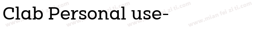 Clab Personal use字体转换